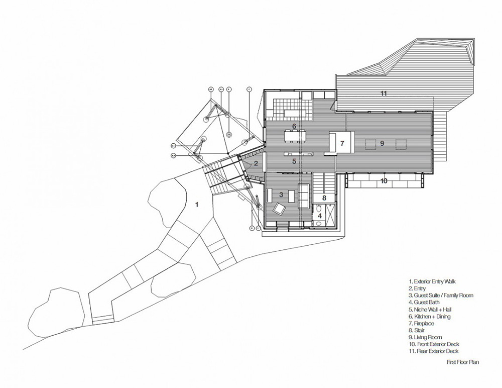 First Floor Plan, DPR Residence, New York by Method Design Architecture ...