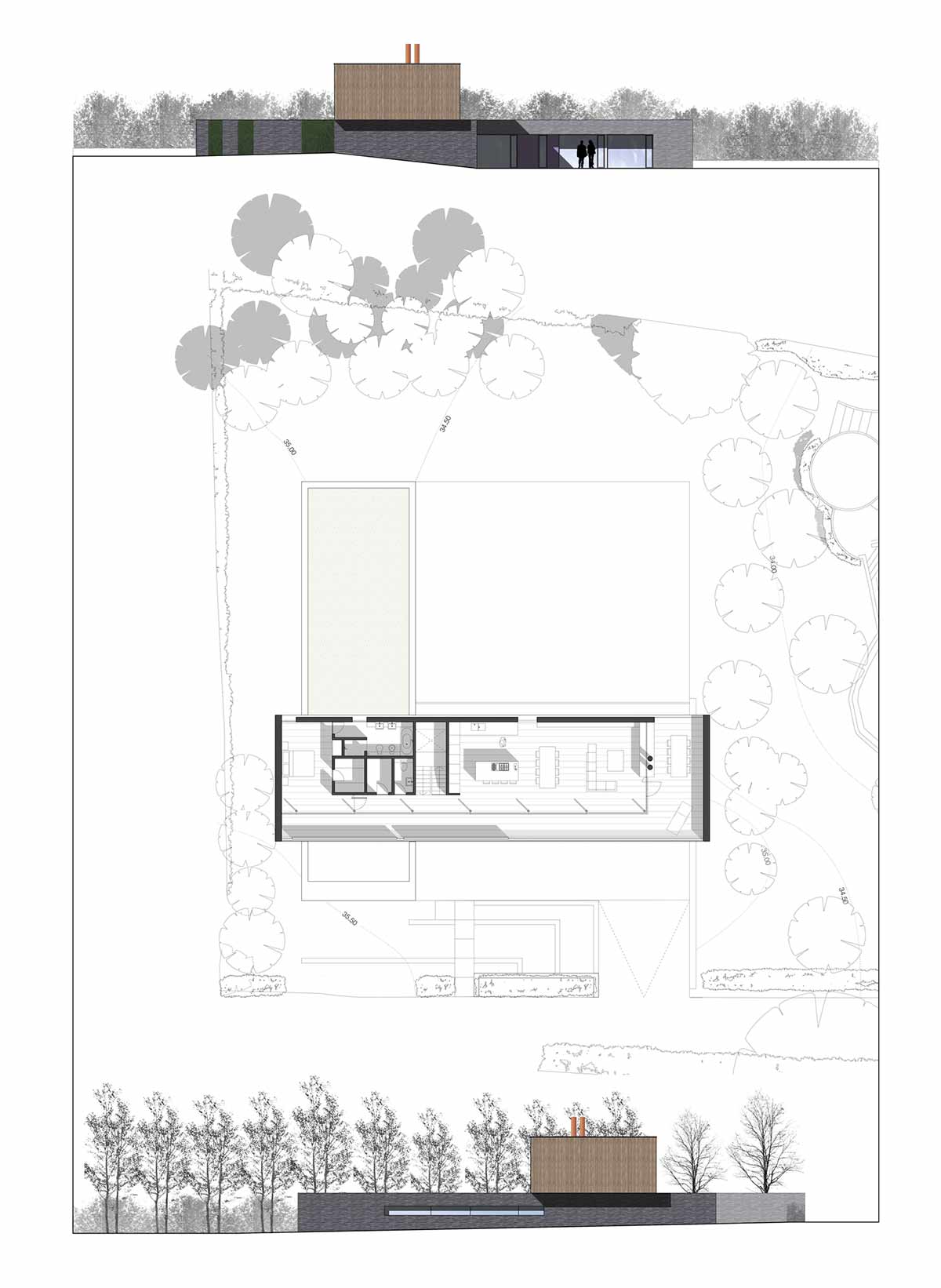 Plan Hurst House Buckinghamshire By John Pardey Architects