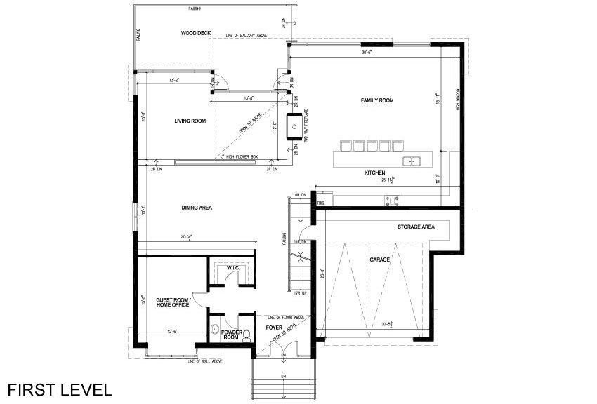 First Floor Plan, Contemporary House in Toronto, Canada : Fresh Palace